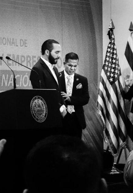 El presidente Nayib Bukele durante el Encuentro Nacional